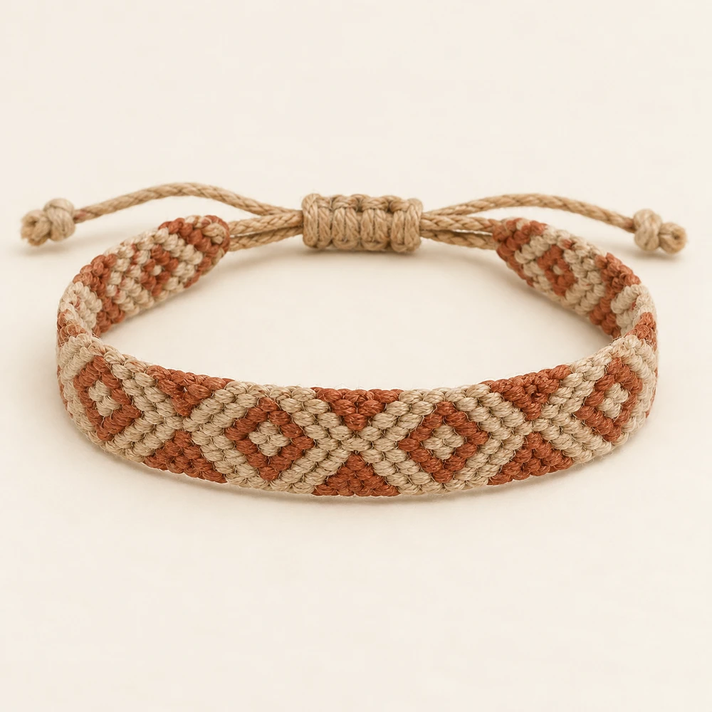 Natural / Terracotta Nomad Band Bracelet